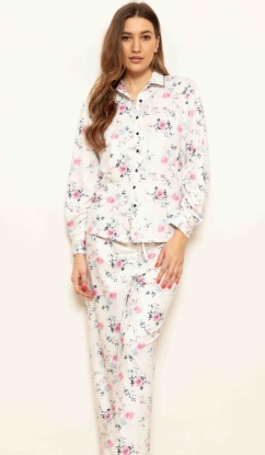 English Rose 100% Cotton Fleece Pyjamas